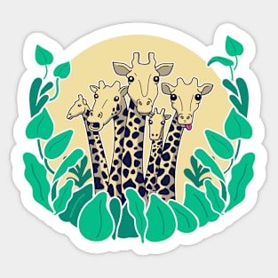 Tower of Giraffes Sticker